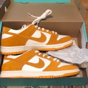 Men’s Nike low dunk cricut orange